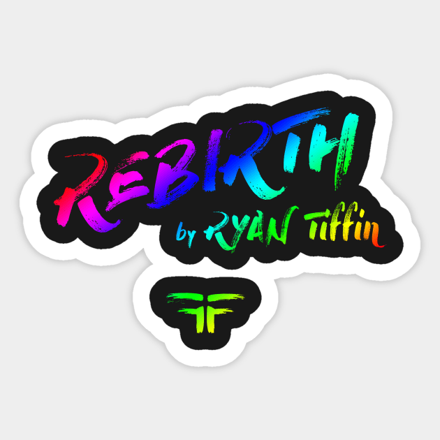 REBIRTH Rainbow Logo #2 by Steve Govern Sticker by Ryan Tiffin